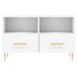vidaXL Mueble para TV madera contrachapada blanco 80x36x50 cm