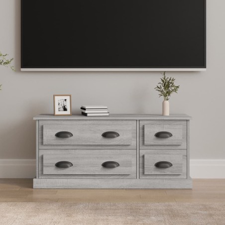 vidaXL Mueble para TV madera contrachapada gris Sonoma 100x35,5x45 cm