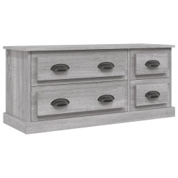 vidaXL Mueble para TV madera contrachapada gris Sonoma 100x35,5x45 cm