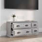 vidaXL Mueble para TV madera contrachapada gris Sonoma 100x35,5x45 cm