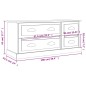 vidaXL Mueble para TV madera contrachapada gris Sonoma 100x35,5x45 cm