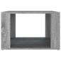 vidaXL Mesita de noche madera contrachapada gris Sonoma 57x55x36 cm
