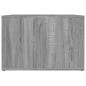 vidaXL Mesita de noche madera contrachapada gris Sonoma 57x55x36 cm