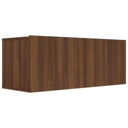 vidaXL Mueble para TV madera contrachapada roble marrón 80x30x30 cm