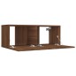 vidaXL Mueble para TV madera contrachapada roble marrón 80x30x30 cm vidaXL Mueble para TV madera contrachapada roble marrón 80x30x30 cm