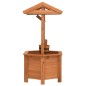 vidaXL Jardinera en forma de pozo madera de abeto 40x40x84 cm vidaXL Jardinera en forma de pozo madera de abeto 40x40x84 cm