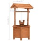 vidaXL Jardinera en forma de pozo madera de abeto 40x40x84 cm vidaXL Jardinera en forma de pozo madera de abeto 40x40x84 cm