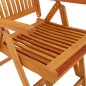 vidaXL Sillas de jardín plegables reposapiés 2 uds madera de eucalipto vidaXL Sillas de jardín plegables reposapiés 2 uds madera de eucalipto
