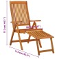 vidaXL Sillas de jardín plegables reposapiés 2 uds madera de eucalipto vidaXL Sillas de jardín plegables reposapiés 2 uds madera de eucalipto
