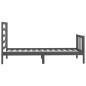 vidaXL Estructura de cama madera maciza de pino gris 100x200 cm vidaXL Estructura de cama madera maciza de pino gris 100x200 cm