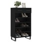vidaXL Zapatero madera de ingeniería negro 60x35x105 cm vidaXL Zapatero madera de ingeniería negro 60x35x105 cm