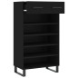 vidaXL Zapatero madera de ingeniería negro 60x35x105 cm vidaXL Zapatero madera de ingeniería negro 60x35x105 cm