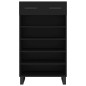 vidaXL Zapatero madera de ingeniería negro 60x35x105 cm vidaXL Zapatero madera de ingeniería negro 60x35x105 cm