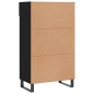vidaXL Zapatero madera de ingeniería negro 60x35x105 cm vidaXL Zapatero madera de ingeniería negro 60x35x105 cm
