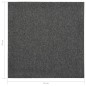 vidaXL Baldosas de suelo de moqueta 20 uds 5m² 50x50cm gris antracita vidaXL Baldosas de suelo de moqueta 20 uds 5m² 50x50cm gris antracita