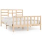 vidaXL Estructura de cama madera maciza 150x200 cm vidaXL Estructura de cama madera maciza 150x200 cm