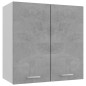 vidaXL Armario colgante contrachapada gris hormigón 60x31x60 cm