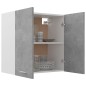 vidaXL Armario colgante contrachapada gris hormigón 60x31x60 cm