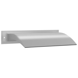 vidaXL Fuente de piscina acero inoxidable plateada 45x9x26 cm  