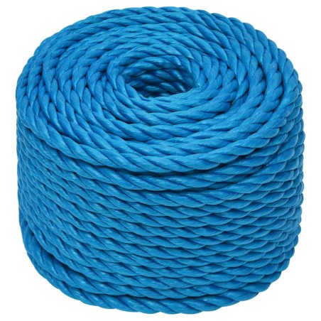vidaXL Cuerda de trabajo polipropileno azul 14 mm 25 m