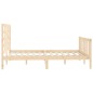 vidaXL Estructura de cama madera maciza 150x200 cm vidaXL Estructura de cama madera maciza 150x200 cm
