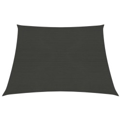 vidaXL Toldo de vela gris antracita HDPE 160 g/m² 3/4x3 m