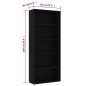 vidaXL Estantería de 5 niveles madera contrachapada negra 80x30x189 cm vidaXL Estantería de 5 niveles madera contrachapada negra 80x30x189 cm