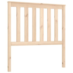 vidaXL Cabecero de cama madera maciza de pino 96x6x101 cm
