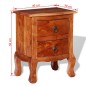 vidaXL Mesitas de noche con cajones 2 uds madera maciza de acacia vidaXL Mesitas de noche con cajones 2 uds madera maciza de acacia