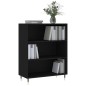 vidaXL Estantería madera de ingeniería negro 69,5x32,5x90 cm vidaXL Estantería madera de ingeniería negro 69,5x32,5x90 cm