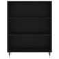 vidaXL Estantería madera de ingeniería negro 69,5x32,5x90 cm vidaXL Estantería madera de ingeniería negro 69,5x32,5x90 cm