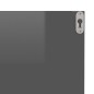 vidaXL Estantes de pared 4 unidades gris brillo 40x11,5x18 cm vidaXL Estantes de pared 4 unidades gris brillo 40x11,5x18 cm