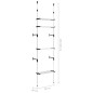 vidaXL Sistema de armario telescópico con estantes aluminio vidaXL Sistema de armario telescópico con estantes aluminio