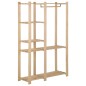 vidaXL Perchero de ropa de madera maciza de pino 110x38x170 cm vidaXL Perchero de ropa de madera maciza de pino 110x38x170 cm