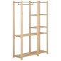 vidaXL Perchero de ropa de madera maciza de pino 110x38x170 cm vidaXL Perchero de ropa de madera maciza de pino 110x38x170 cm