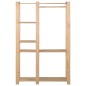 vidaXL Perchero de ropa de madera maciza de pino 110x38x170 cm vidaXL Perchero de ropa de madera maciza de pino 110x38x170 cm