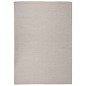 vidaXL Alfombra de exterior de tejido plano gris taupe 140x200 cm