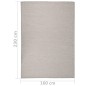 vidaXL Alfombra de exterior de tejido plano gris taupe 140x200 cm