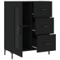 vidaXL Aparador de madera de ingeniería negro 69,5x34x90 cm vidaXL Aparador de madera de ingeniería negro 69,5x34x90 cm