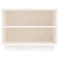 vidaXL Armario zapatero de madera maciza de pino blanco 60x34x45 cm