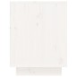 vidaXL Armario zapatero de madera maciza de pino blanco 60x34x45 cm