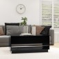vidaXL Mesa de centro madera contrachapada negro 102,5x55x44 cm vidaXL Mesa de centro madera contrachapada negro 102,5x55x44 cm