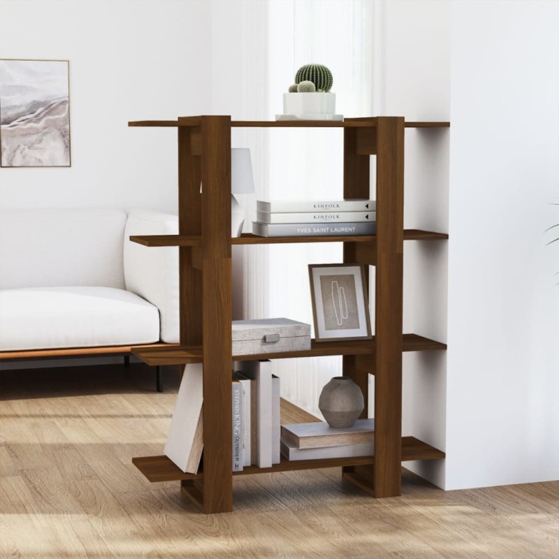 vidaXL Estantería/divisor de espacios roble marrón 100x30x123,5 cm vidaXL Estantería/divisor de espacios roble marrón 100x30x123,5 cm