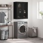vidaXL Armario de pared negro 69,5x34x90 cm vidaXL Armario de pared negro 69,5x34x90 cm