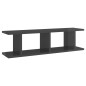 vidaXL Estantes de pared 2 uds contrachapada gris brillo 75x18x20 cm vidaXL Estantes de pared 2 uds contrachapada gris brillo 75x18x20 cm