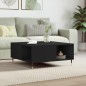 vidaXL Mesa de centro madera contrachapada negro 80x80x36,5 cm vidaXL Mesa de centro madera contrachapada negro 80x80x36,5 cm
