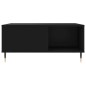 vidaXL Mesa de centro madera contrachapada negro 80x80x36,5 cm vidaXL Mesa de centro madera contrachapada negro 80x80x36,5 cm