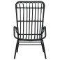 vidaXL Silla de jardín de ratán sintético negro vidaXL Silla de jardín de ratán sintético negro