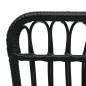 vidaXL Silla de jardín de ratán sintético negro vidaXL Silla de jardín de ratán sintético negro