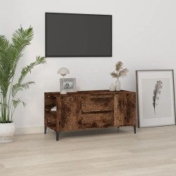 vidaXL Mueble de TV madera contrachapada roble ahumado 102x44,5x50 cm